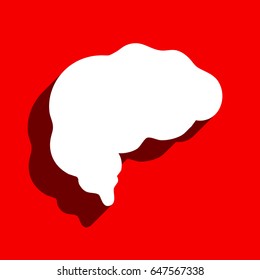 brain icon stock vector illustration flat design