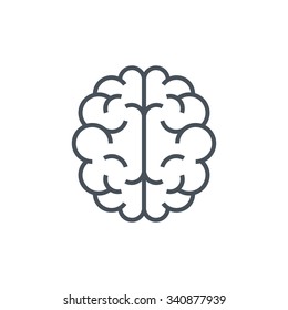 Brain icon suitable for info graphics, websites and print media and  interfaces. Line vector icon.