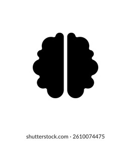 brain icon. Suitable for use in educational, medical, or creative design projects. Represents intelligence, knowledge, and mental health
