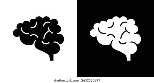 Icono del cerebro símbolo de colección. Vector plano ilustración de stock.