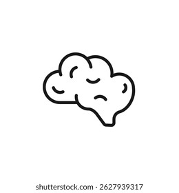 brain icon. brain Symbol sign for mobile concept and web design. Vector icon, Logo illustration, Vector graphics