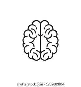 Brain icon symbol vector illustration