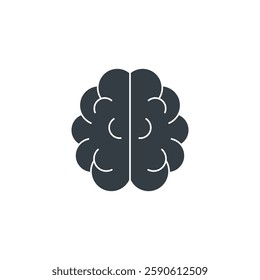 Brain icon symbol vector illustration isolated on white background
