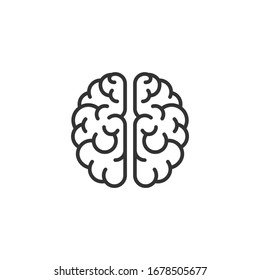 brain icon template color editable. brain symbol vector sign isolated on white background. - Shutterstock ID 1678505677