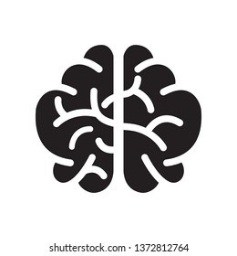 Brain icon in trendy flat style design. Vector graphic illustration. Brain icon for website design, logo, app, and ui. Vector file. EPS 10.