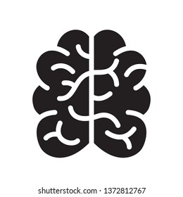 Brain icon in trendy flat style design. Vector graphic illustration. Brain icon for website design, logo, app, and ui. Vector file. EPS 10.