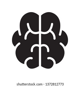 Brain icon in trendy flat style design. Vector graphic illustration. Brain icon for website design, logo, app, and ui. Vector file. EPS 10.
