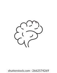 brain icon, vector best line icon.
