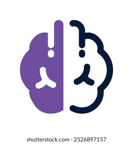 brain icon. vector dual tone icon for your website, mobile, presentation, and logo design.