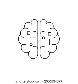 Icono de cerebro, eps vectoriales 10