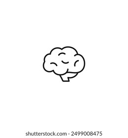 Brain icon vector. EPS 10 editable vector