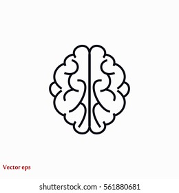 Brain icon, Vector EPS 10 illustration style