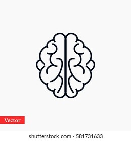 Brain icon, Vector EPS 10 illustration style