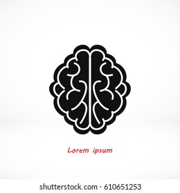 Brain icon, Vector EPS 10 illustration style