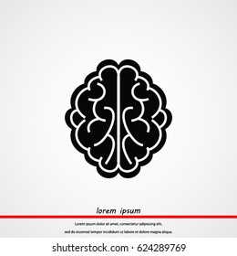 Brain icon, Vector EPS 10 illustration style