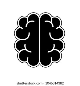 Brain icon, vector illustration