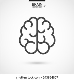 Brain icon. Vector illustration
