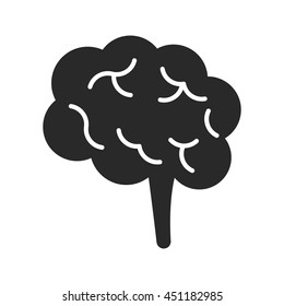 Brain icon. Vector illustration