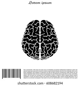 Brain icon. vector illustration