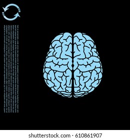 Brain icon. vector illustration