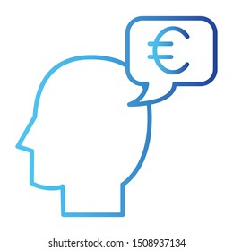 Brain Icon, Vector Illustration, Business Outline