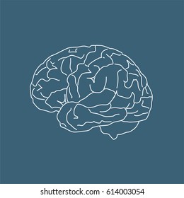 Brain icon, vector illustration design. Medicine and health care objects.