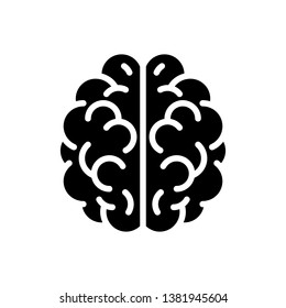 Brain Icon Vector Illustration Logo Template