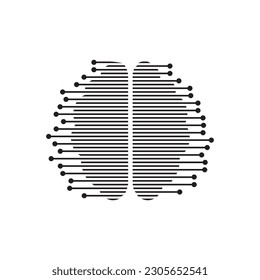 BRAIN ICON VECTOR ILLUSTRATION SYMBOL DESIGN