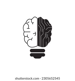 BRAIN ICON VECTOR ILLUSTRATION SYMBOL DESIGN