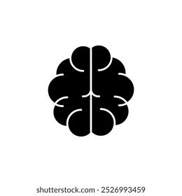 brain icon vector illustration. brain symbol isolated on white background