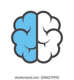 Brain icon vector on trendy style for design and print