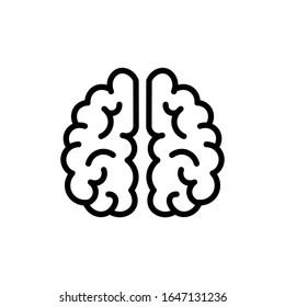 Brain icon vector sign and symbol on trendy design