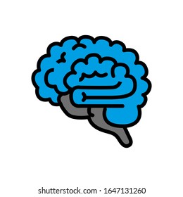 Brain icon vector sign and symbol on trendy design