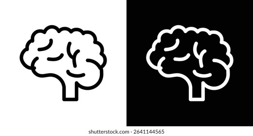 Brain icon vector simple element illustration editable