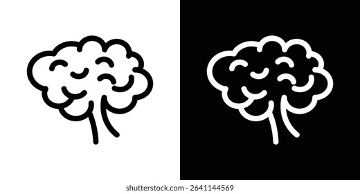 Brain icon vector simple element illustration editable