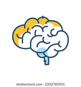 Brain Icon, vector stock illustration.