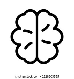 Ilustración de diseño de símbolo del vector del icono del cerebro