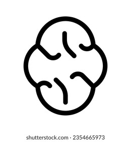 Brain Icon Vector Symbol Design Illustration