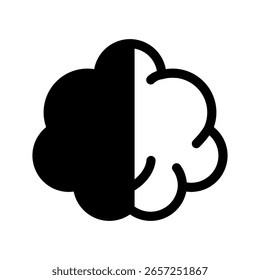 Brain Icon Vector Symbol Design Illustration