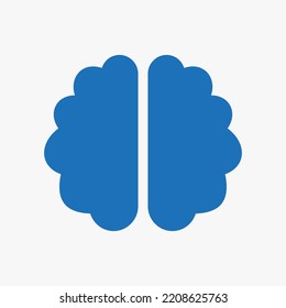 Brain Icon Vector Template For Web, Computer And Mobile App