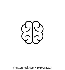 Brain Icon Vector For Web, Computer And Mobile App