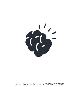 Brain icon. vector.Editable stroke.linear style sign for use web design,logo.Symbol illustration.