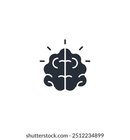 Gehirnsymbol. vector.Editable stroke.linear style Zeichen zur Verwendung Web-Design, logo.Symbol-Illustration.