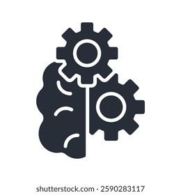 Brain icon. vector.Editable stroke.linear style sign for use web design,logo.Symbol illustration.