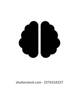 Brain icon web design in vector