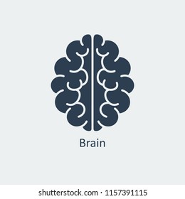 Brain Icon.Human organ. Vector design