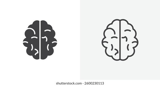 Brain icons design. vector icons for ui designs