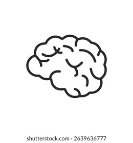 brain icons isolated on White Background. Flat style design