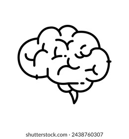 Brain icons vector strock illustration