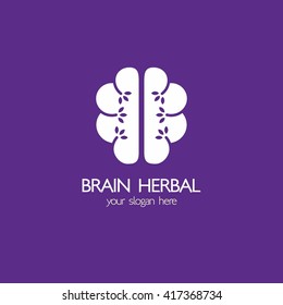 Brain idea design, badges, symbol, concept and logo